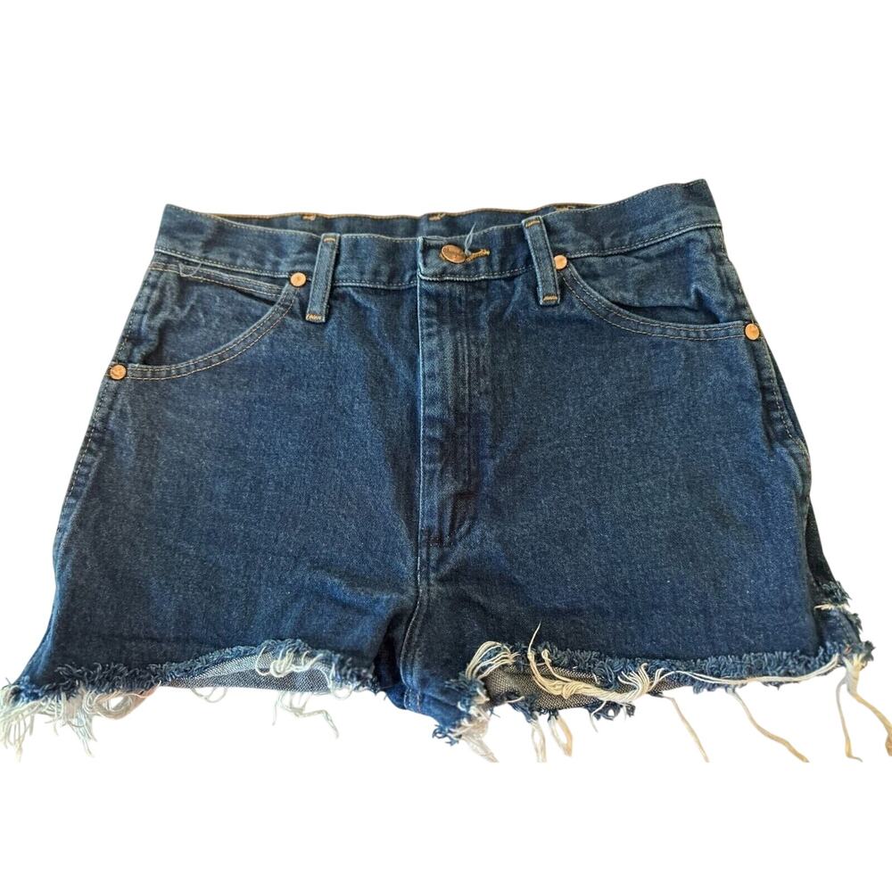 Wrangler 936PWD Cowboy/Daisy Dukes/Cut Off's Jeans 31x1 Blue Denim Vintage